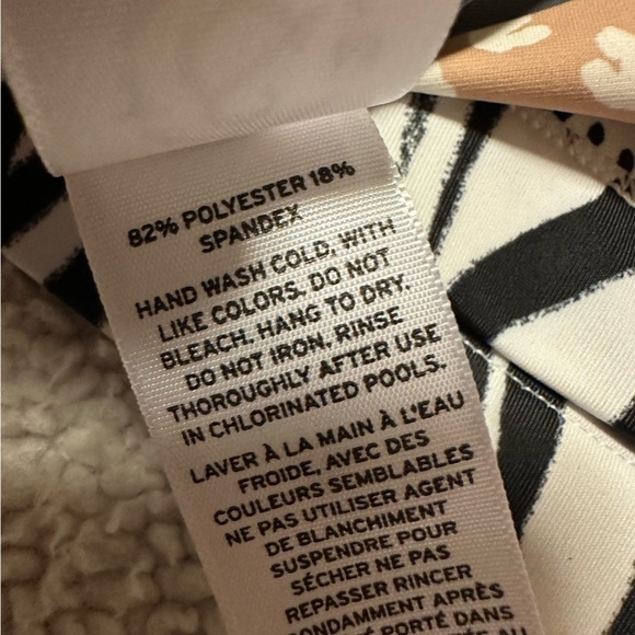 Treasure & Bond Girl’s Reversible Zebra Patchwork Bikini Top - Picture 11 of 12